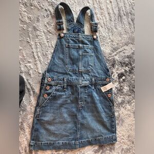 NWT GAP Blue Denim Overall Jean Dress size Medium (8)